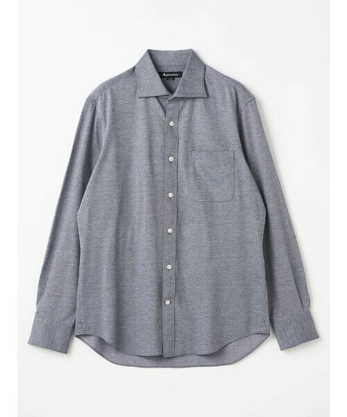 Aquascutum / アクアスキュータム シャツ・ブラウス | TEC.3 Knit Dobby Chambray Shirt | 詳細6