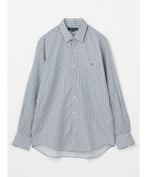 Aquascutum/アクアスキュータム Tetrapod Shirt サックス M Aquascutum/アクアスキュータム Tetrapod Shirt サックス M