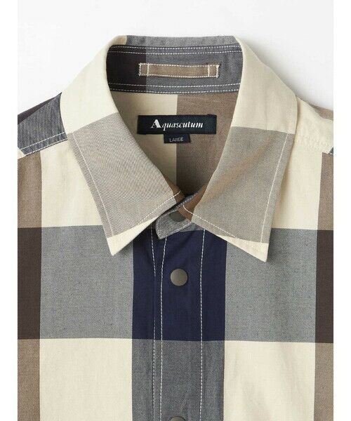 Aquascutum / アクアスキュータム シャツ・ブラウス | Big Club Check Shirt Jacket | 詳細10
