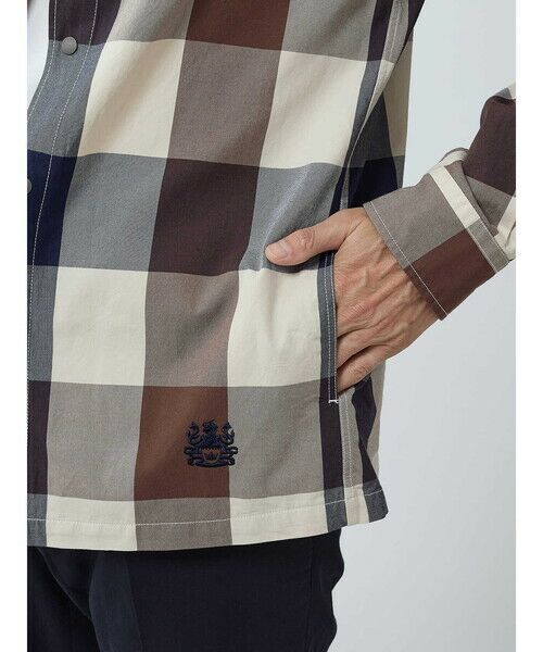 Aquascutum / アクアスキュータム シャツ・ブラウス | Big Club Check Shirt Jacket | 詳細7