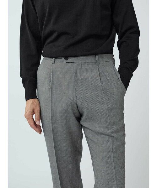Aquascutum / アクアスキュータム スラックス・ドレスパンツ | Houndstooth Trousers | 詳細5