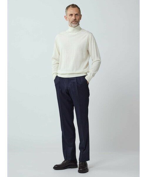 Aquascutum / アクアスキュータム スラックス・ドレスパンツ | Light Flannel Trousers | 詳細1