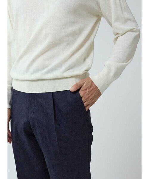 Aquascutum / アクアスキュータム スラックス・ドレスパンツ | Light Flannel Trousers | 詳細2