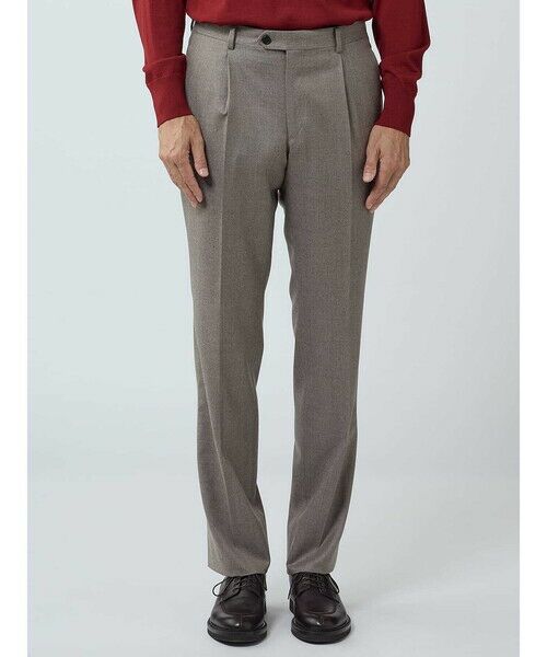 Aquascutum / アクアスキュータム スラックス・ドレスパンツ | Light Flannel Trousers | 詳細6