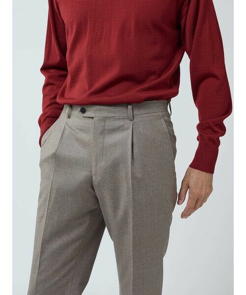 Aquascutum / アクアスキュータム スラックス・ドレスパンツ | Light Flannel Trousers | 詳細9