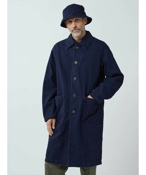 Aquascutum / アクアスキュータム その他アウター | Rye Denim Jaquard Coat | 詳細5