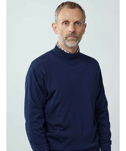 Aquascutum / アクアスキュータム ニット・セーター | F.F 30gauge Mock-neck | 詳細1