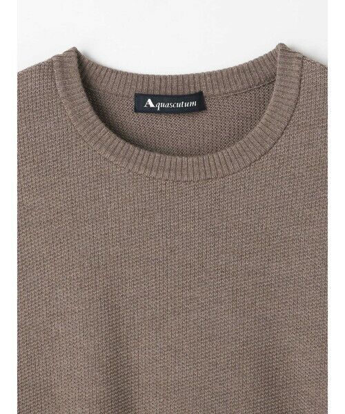 Aquascutum / アクアスキュータム ニット・セーター | Wool and silk crew-neck | 詳細14