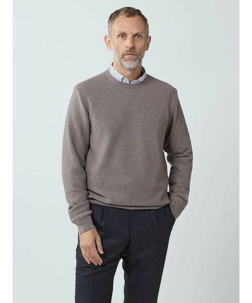 Aquascutum/アクアスキュータム Wool and silk crew-neck ベージュ M Aquascutum/アクアスキュータム Wool and silk crew-neck ベージュ M