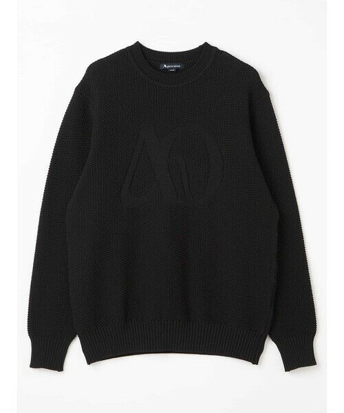 Aquascutum / アクアスキュータム ニット・セーター | AQ-logo Rock-jacquard crew-neck | 詳細6