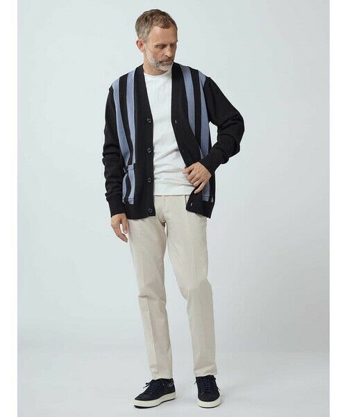 Aquascutum / アクアスキュータム ニット・セーター | Banker-stripe Cardigan | 詳細1