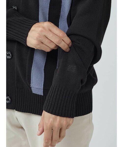 Aquascutum / アクアスキュータム ニット・セーター | Banker-stripe Cardigan | 詳細6