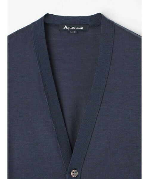 Aquascutum / アクアスキュータム カットソー | NZ-merino Cardigan | 詳細9
