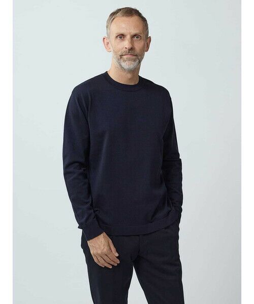 Aquascutum/アクアスキュータム TEC.3 Crew-neck Long-sleeve ﾈｲﾋﾞｰ M