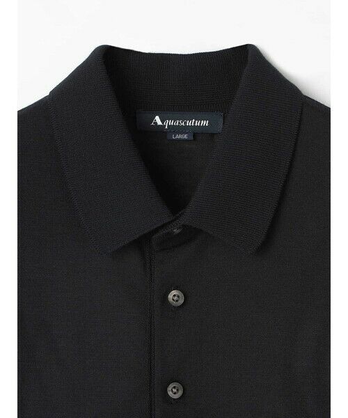 Aquascutum / アクアスキュータム カットソー | NZ-merino Polo-collar | 詳細11