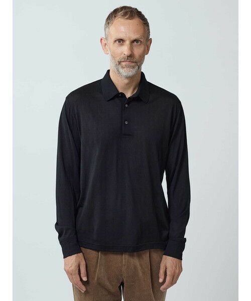 Aquascutum / アクアスキュータム カットソー | NZ-merino Polo-collar | 詳細5