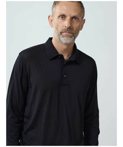 Aquascutum / アクアスキュータム カットソー | NZ-merino Polo-collar | 詳細8