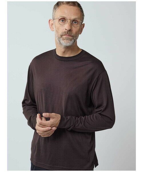 Aquascutum / アクアスキュータム カットソー | NZ-merino Crew-neck | 詳細1