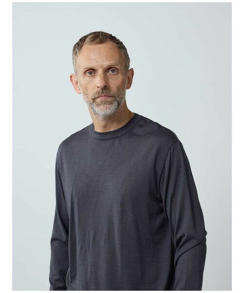 Aquascutum / アクアスキュータム カットソー | NZ-merino Crew-neck | 詳細4