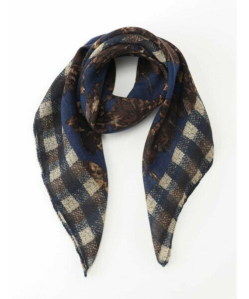 Aquascutum / アクアスキュータム マフラー・ショール・スヌード・ストール | Botanical　Motif ネッカチーフ | 詳細2