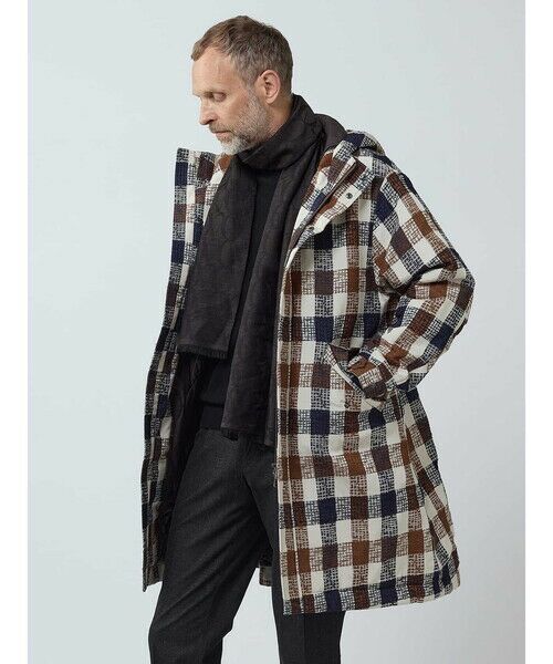 Aquascutum/アクアスキュータム WOOL&SILK AQロゴストール ブラウン - Aquascutum/アクアスキュータム WOOL&SILK AQロゴストール ブラウン -