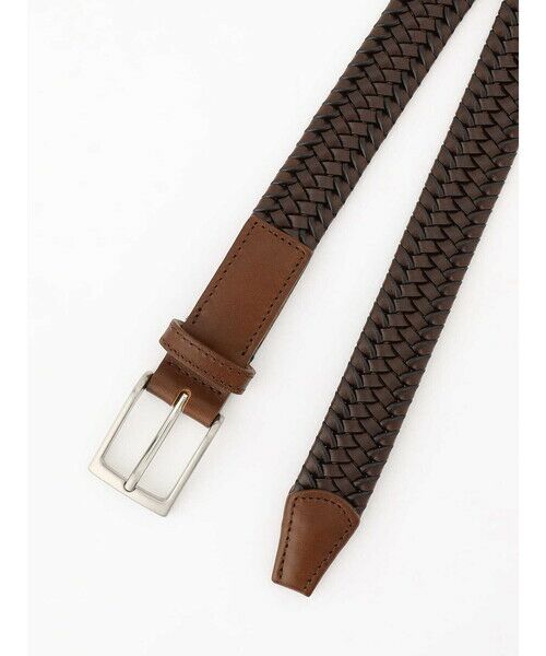 Aquascutum / アクアスキュータム ベルト・サスペンダー | Leather Mesh Belt | 詳細1