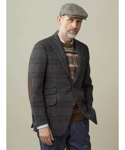 Aquascutum / アクアスキュータム キャップ | 【UK Traditional】Tweed Hunting Cap | 詳細1