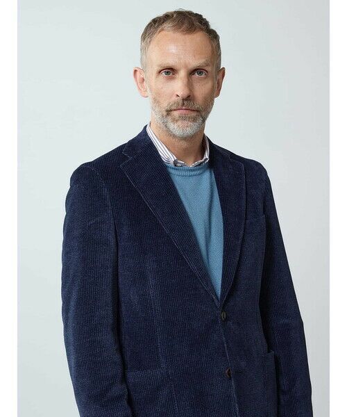 Aquascutum / アクアスキュータム テーラードジャケット | 【KING SIZE】Velour Jersey Jacket | 詳細5