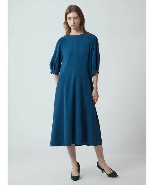 Aquascutum / アクアスキュータム ドレス | ストレッチパフスリーブドレス | 詳細5