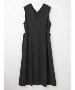 Aquascutum / アクアスキュータム ドレス | サイドベルトジャンパードレス