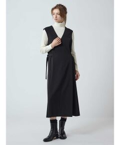 Aquascutum / アクアスキュータム ドレス | サイドベルトジャンパードレス