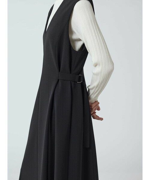 Aquascutum / アクアスキュータム ドレス | サイドベルトジャンパードレス | 詳細6
