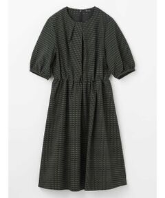 Aquascutum / アクアスキュータム ドレス | ギャザーウェスト プリントドレス