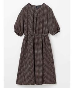 Aquascutum / アクアスキュータム ドレス | ギャザーウェスト プリントドレス