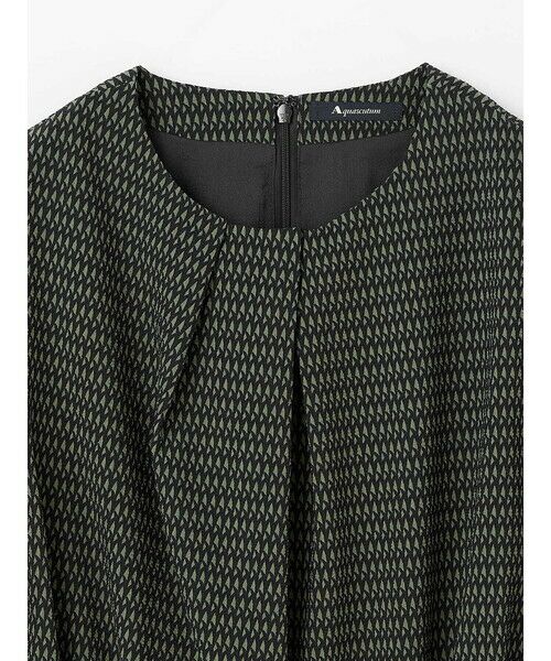Aquascutum / アクアスキュータム ドレス | ギャザーウェスト プリントドレス | 詳細2
