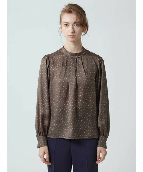 Aquascutum / アクアスキュータム シャツ・ブラウス | スクエアードット スタンドカラーブラウス | 詳細2
