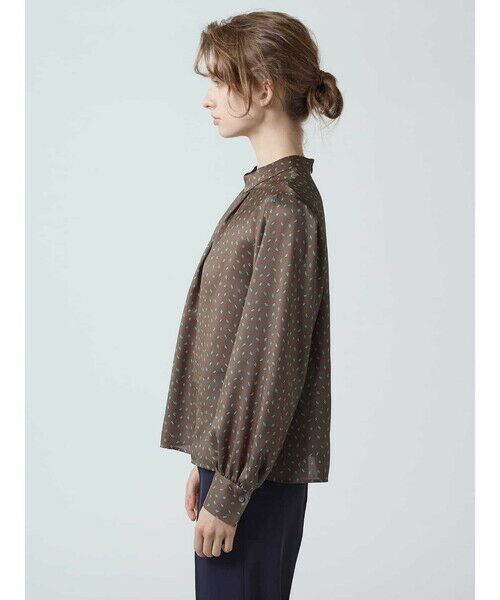 Aquascutum / アクアスキュータム シャツ・ブラウス | スクエアードット スタンドカラーブラウス | 詳細3