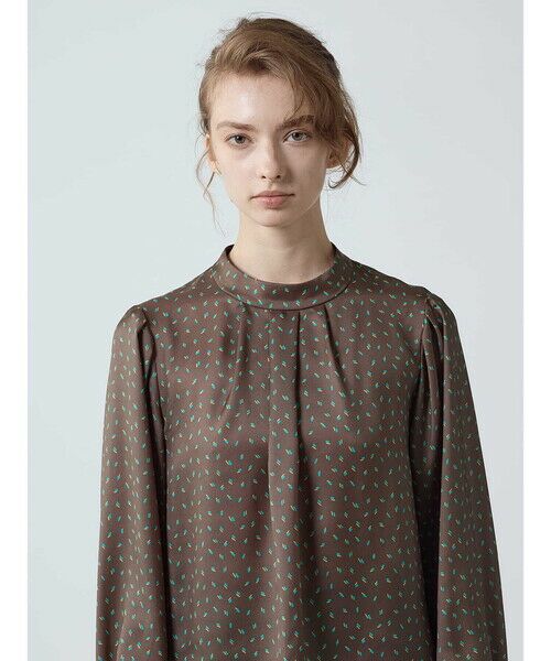 Aquascutum / アクアスキュータム シャツ・ブラウス | スクエアードット スタンドカラーブラウス | 詳細5