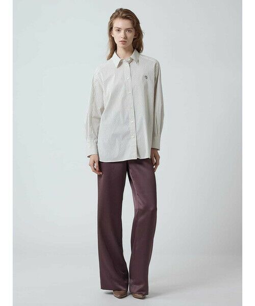 Aquascutum / アクアスキュータム シャツ・ブラウス | ダブルストライプ オーバーシャツ | 詳細1