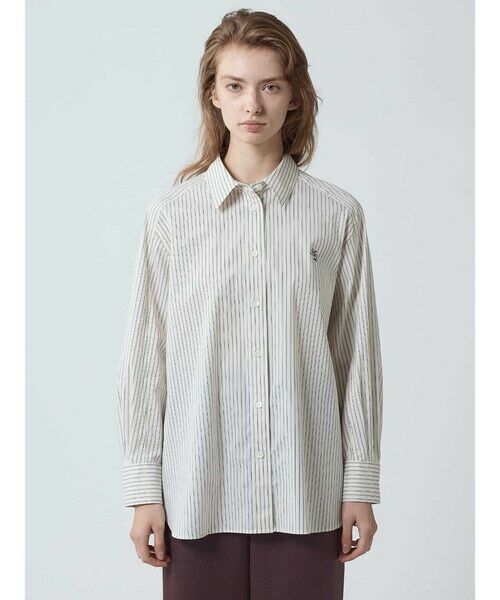 Aquascutum / アクアスキュータム シャツ・ブラウス | ダブルストライプ オーバーシャツ | 詳細2