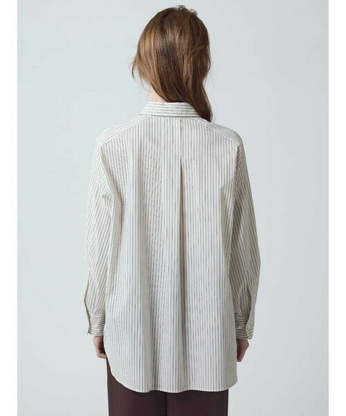 Aquascutum / アクアスキュータム シャツ・ブラウス | ダブルストライプ オーバーシャツ | 詳細4