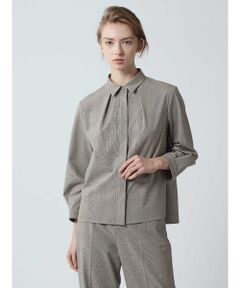 Aquascutum / アクアスキュータム シャツ・ブラウス | 【セットアップ対応】プレーンポプリンチェックブラウス