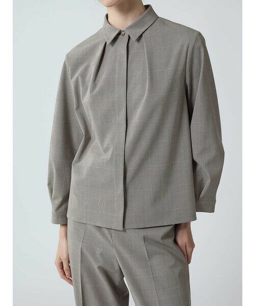 Aquascutum / アクアスキュータム シャツ・ブラウス | 【セットアップ対応】プレーンポプリンチェックブラウス | 詳細5