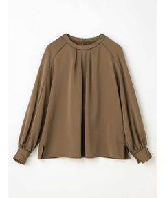 Aquascutum / アクアスキュータム シャツ・ブラウス | ラウンドネックギャザーブラウス