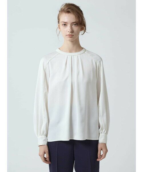 Aquascutum / アクアスキュータム シャツ・ブラウス | ラウンドネックギャザーブラウス | 詳細3