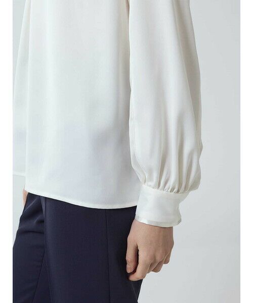 Aquascutum / アクアスキュータム シャツ・ブラウス | ラウンドネックギャザーブラウス | 詳細6