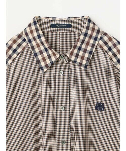 Aquascutum / アクアスキュータム シャツ・ブラウス | クラブチェックコンビ シャツ | 詳細2
