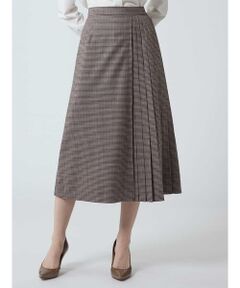 Aquascutum / アクアスキュータム ミニ・ひざ丈スカート | 【セットアップ対応】クラブチェックプリーツスカート