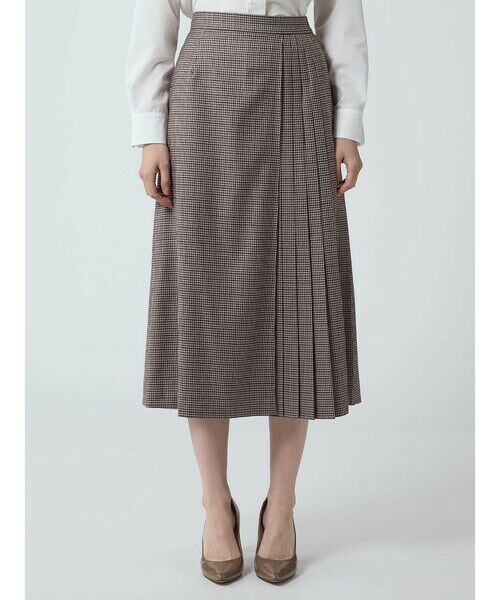 Aquascutum / アクアスキュータム ミニ・ひざ丈スカート | 【セットアップ対応】クラブチェックプリーツスカート | 詳細2