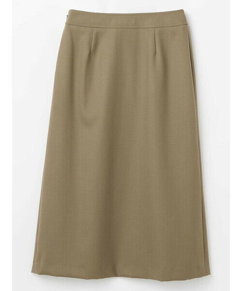 Aquascutum / アクアスキュータム ミニ・ひざ丈スカート | ラップデザイン セミフレアスカート | 詳細1